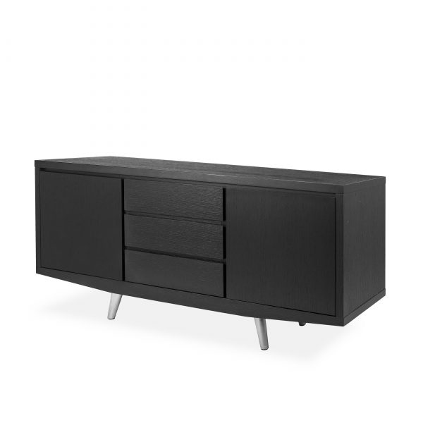 Leon Sideboard, Black Oak, Angle