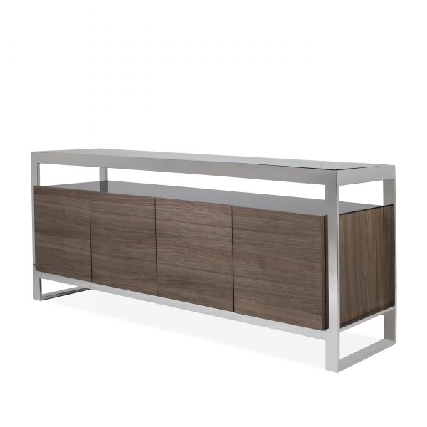 Miami Sideboard in Walnut, Angle