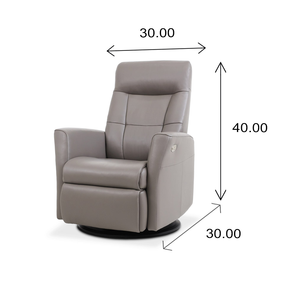 Mega Leather Power Recliner ScanDesigns Furniture