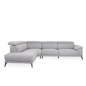 Jensen Sectional in C786 Light Grey, Front