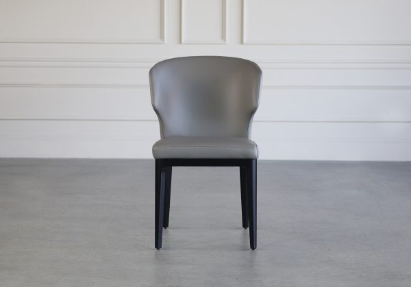 Blake Dining Chair in Light Grey, Front