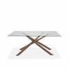Juno Dining Table in Walnut, Front, 2