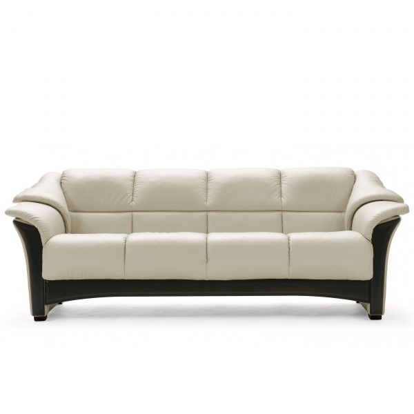 Ekornes® Oslo Sofa in Paloma Light Grey and Wenge Wood