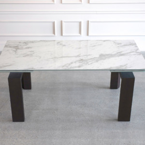 Potrero Dining Table White Ceramic Wenge Angle Top 1 Potrero Dining Table White Ceramic Wenge Angle Top 1