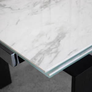 Potrero Dining Table White Ceramic Wenge Detail 1 Potrero Dining Table White Ceramic Wenge Detail 1