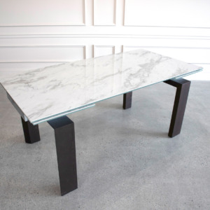 Potrero Dining Table White Ceramic Wenge Top Angle 2 1 Potrero Dining Table White Ceramic Wenge Top Angle 2 1