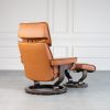 Stressless Admiral Classic in Cognac with New Walnut Base, Back