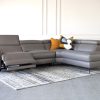 Barclay Sectional Grey Angle Recline SR