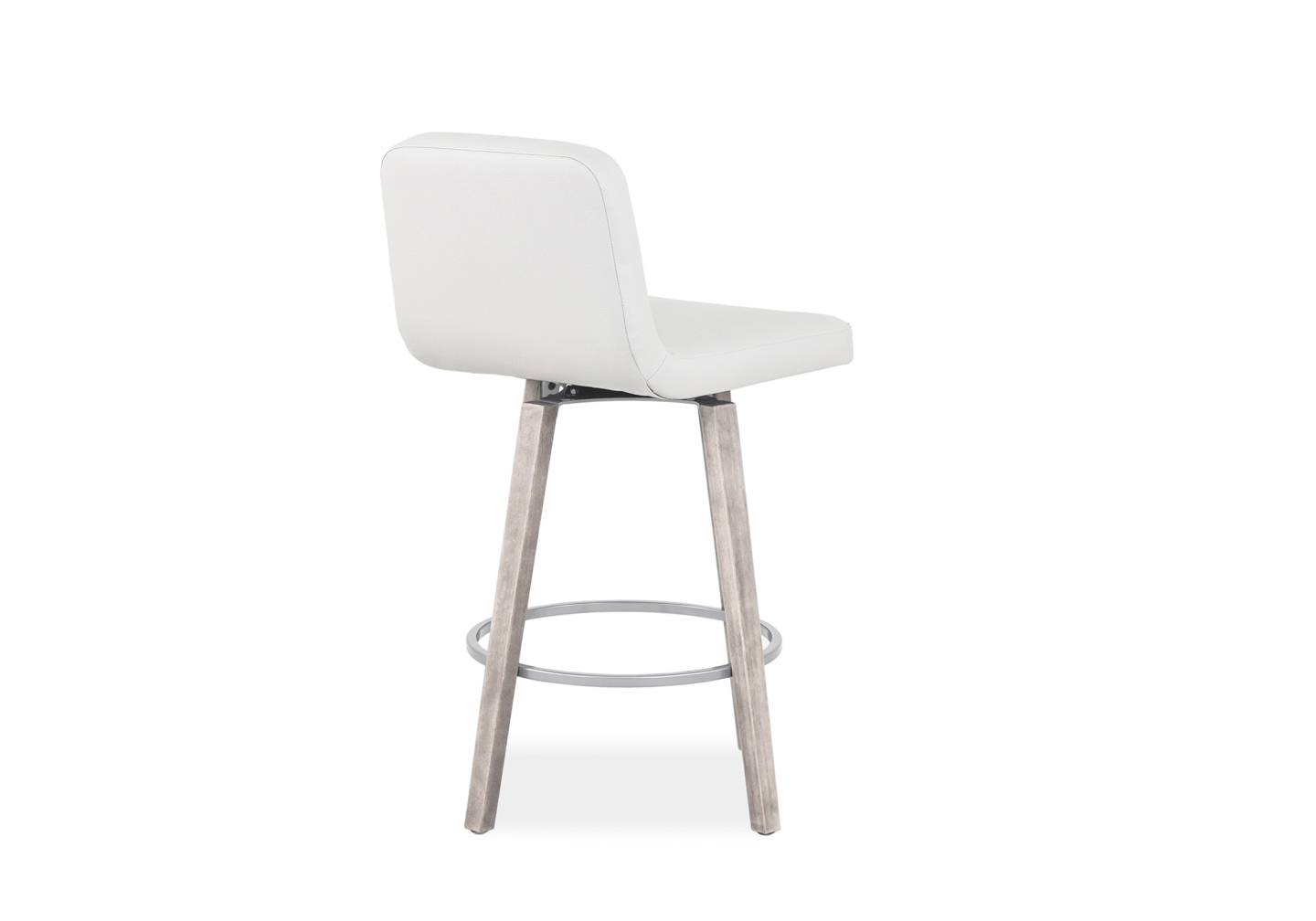Visconti Swivel Stool Parchment Wood - Back
