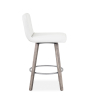Visconti Swivel Stool Parchment Wood - Side