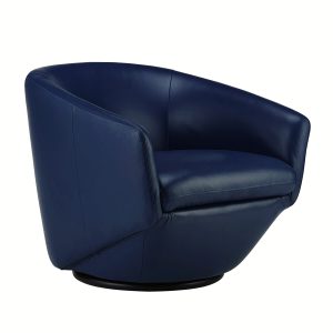 Geneva Chair in Midnight Blue, Angle
