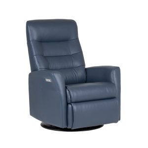 Queen Recliner in Midnight, Angle