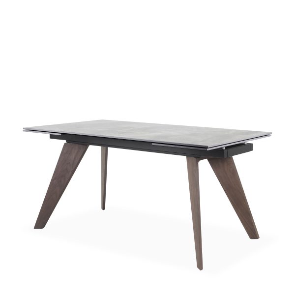 Albert Dining Table, Grey, Angle