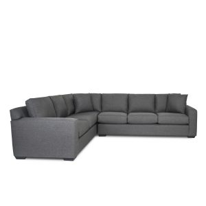 Elton Large Sectional, Smoke, Front, SL