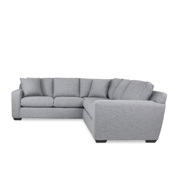 Elton Sectional, Oyster, Front
