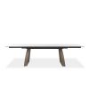 Malta Dining Table, White, Front, Extended