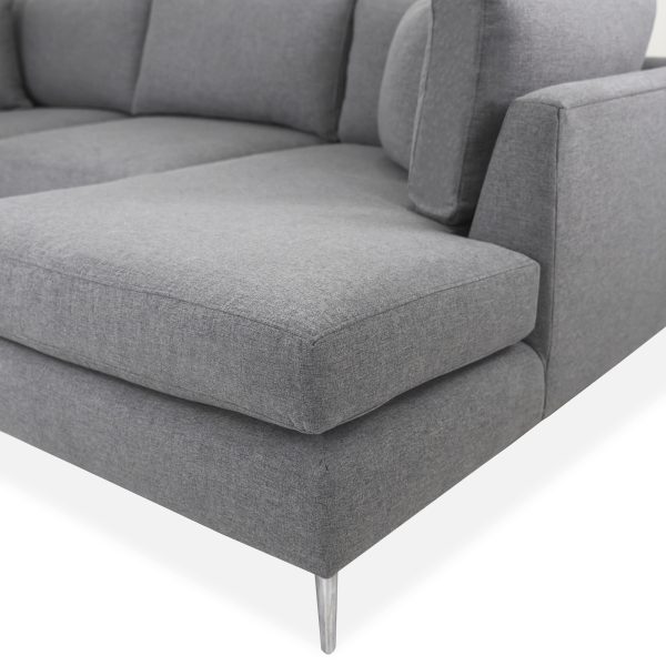 Romy Sectional, Carbon, Close Up, SR