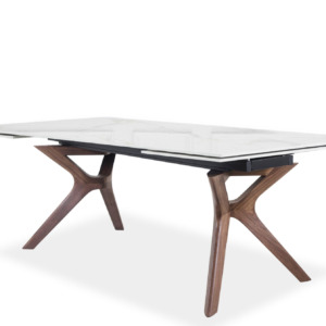 Russell Dining Table - White - Angle Russell Dining Table - White - Angle