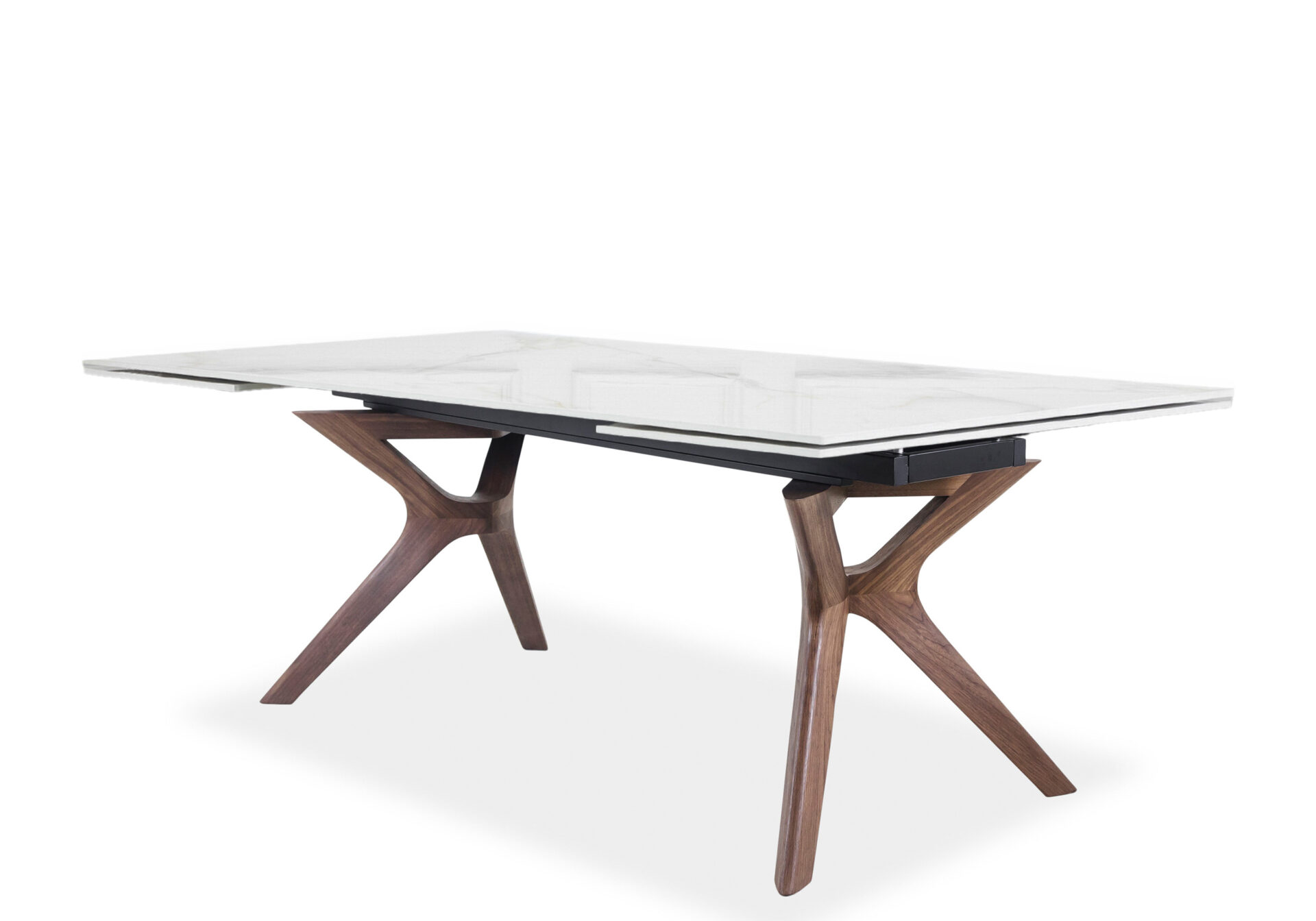 Russell Dining Table - White - Angle