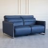 Emily Loveseat in Paloma Oxford Blue, Angle