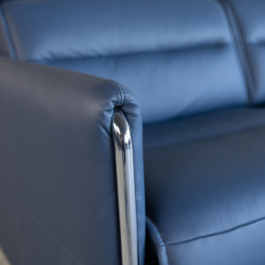 Emily Loveseat Paloma Oxford Blue Detail