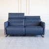 Emily Loveseat in Paloma Oxford Blue, Headrest Up