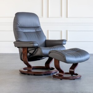 Sunrise Classic Recliner Metal Grey Angle