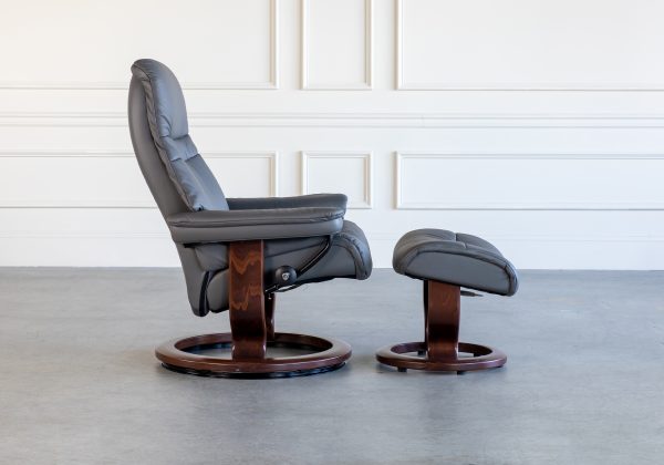 Promo Stressless Sunrise Classic Swivel Leather Recliner