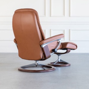 Sunrise Signature Recliner Cognac Back Sunrise Signature Recliner Cognac Back