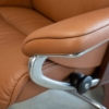 Sunrise Signature Recliner Cognac Close Up Sunrise Signature Recliner Cognac Close Up