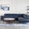 Duncan Sectional in Blue, Sectional Right, Style Shot