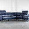 Duncan Sectional in Blue, SR, Angle, Heads Up