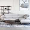 Duncan Sectional in Silver, Sectional Right, Style Shot