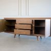 Leon Sideboard Angle, Open, Walnut