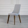 Maggie Dining Chair in Grey, Angle