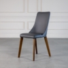 Maggie Dining Chair Grey V Angle