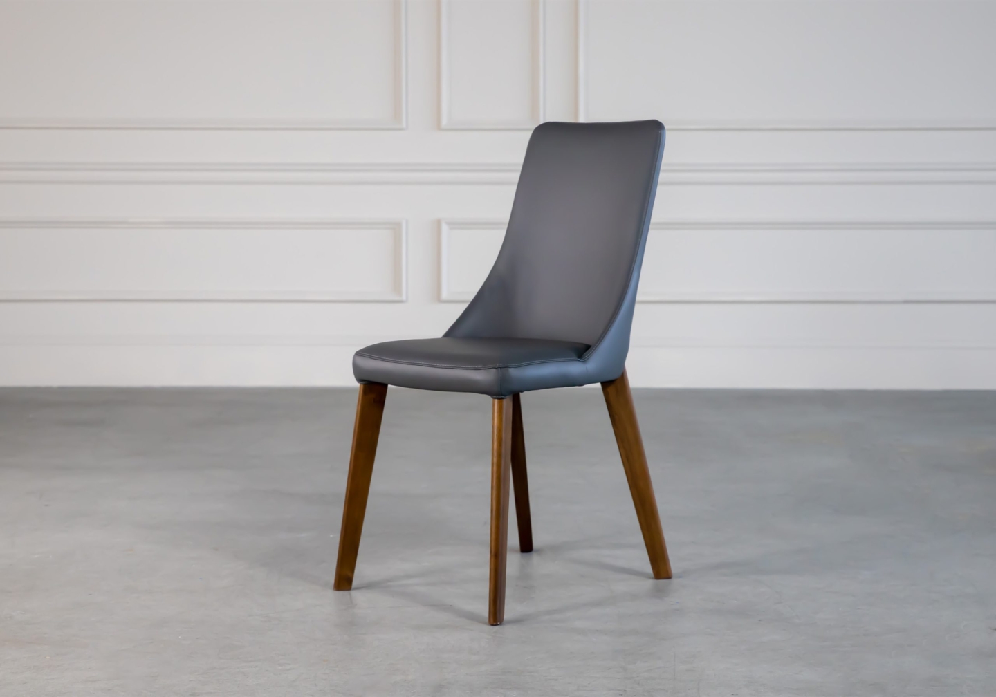 Maggie Dining Chair Grey V Angle
