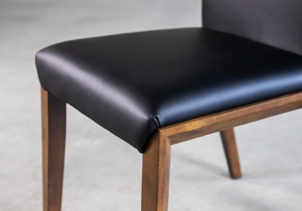 Sandra Dining Chair in Black, Close Up