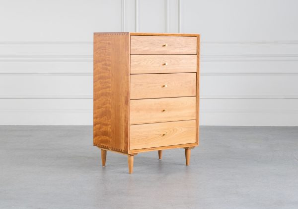 Axel High Chest in Cherry, Angle