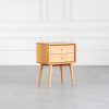 Axel Night Table in Cherry, Angle