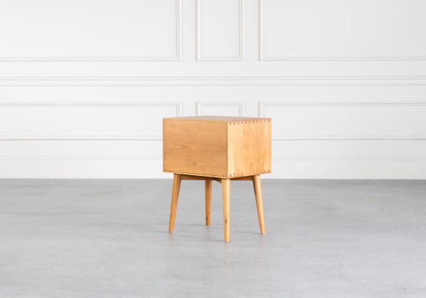 Axel Night Table in Cherry, Back