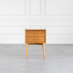Axel Night Table in Cherry, Front