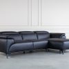 Baker Sectional in Black, Angle, SR