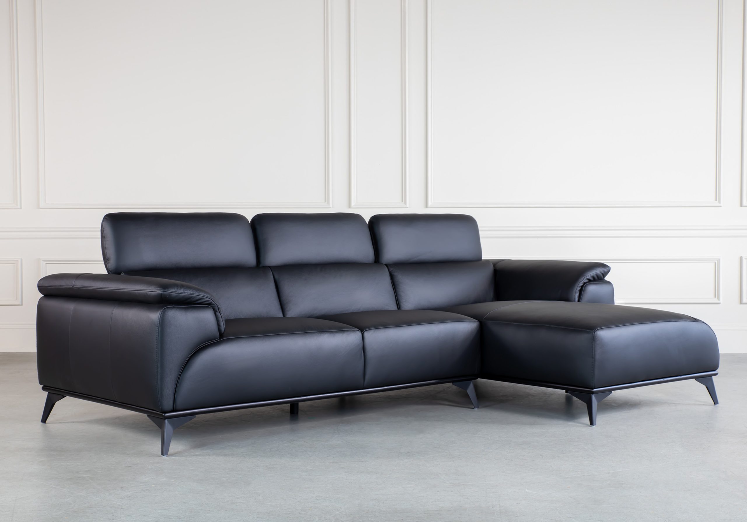 Baker Leather Sectional Sofa ScanDesigns Furniture