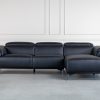 Baker Sectional in Black, Front, SR