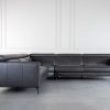 Marki Large Sectional in Charcoal, Front
