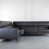 Marki Large Sectional in Charcoal, Front, Headrests Up