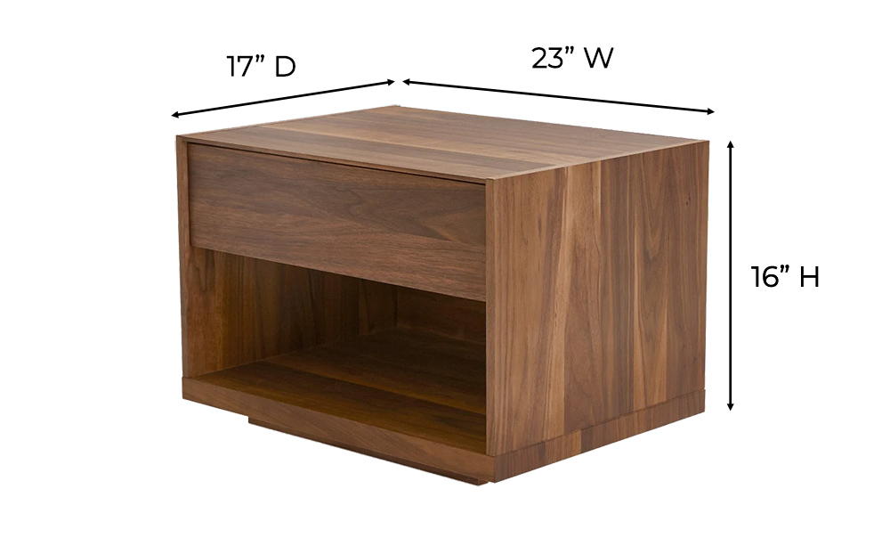 Mimosa Nightstand Dimensions