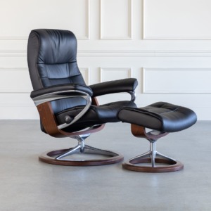 Opal Classic Recliner Black Angle Opal Classic Recliner Black Angle