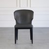 Blake Dining Chair in Dark Grey, Front